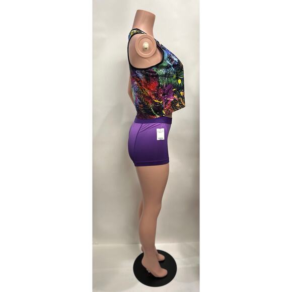 Nike NSW Splatter Crop Tank Top - Picture 4 of 4